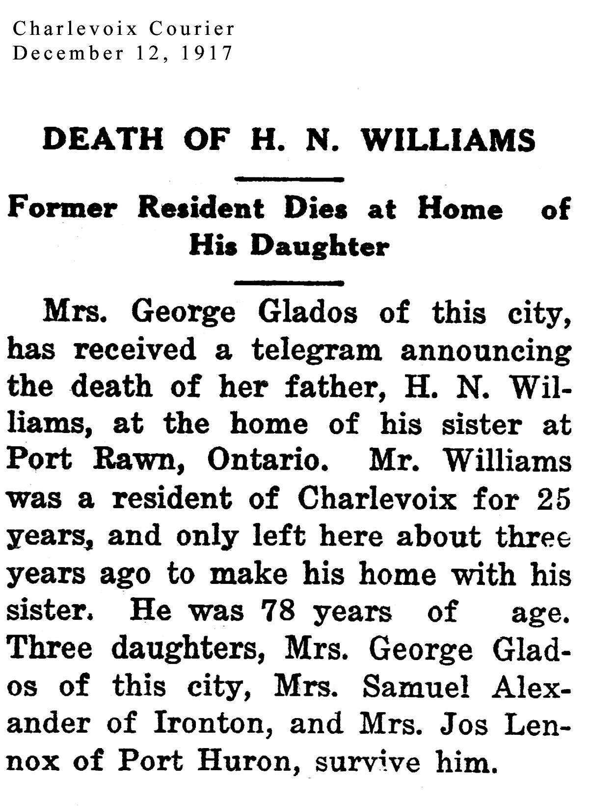 H. N. Williams thumbnail