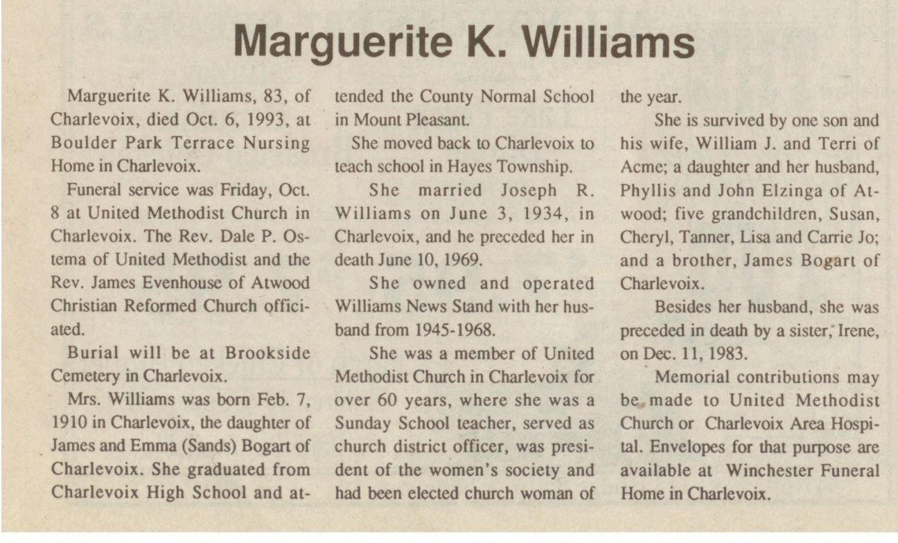 Marguerite K. Williams thumbnail