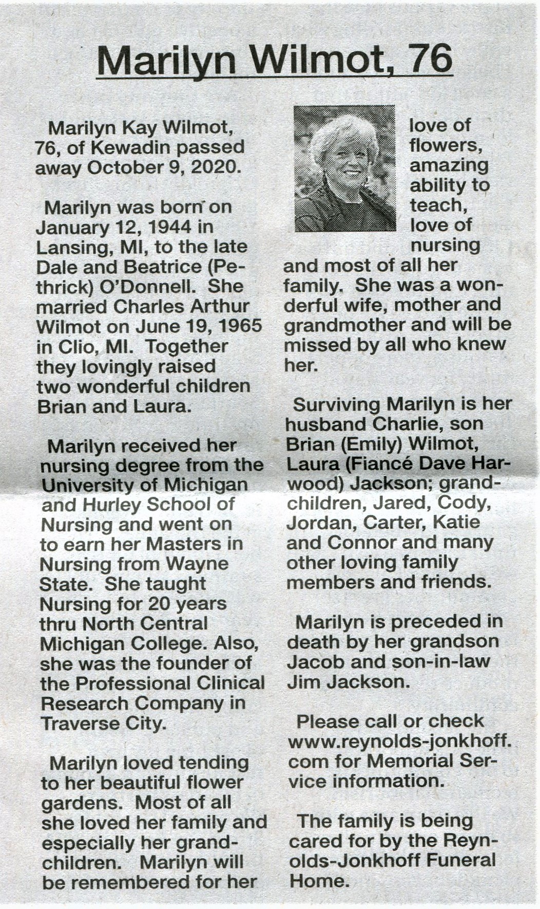 Marilyn Kay Wilmot thumbnail