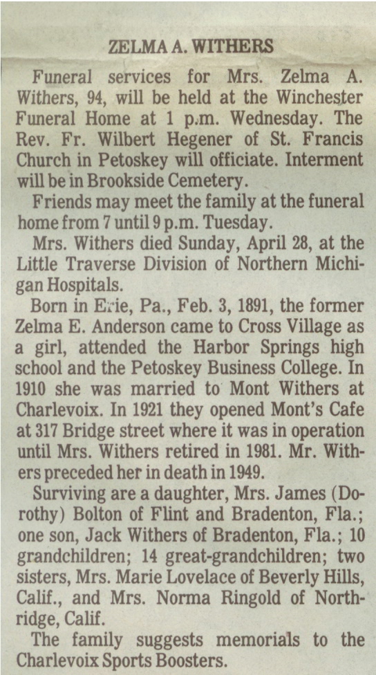 Zelma A. Withers thumbnail