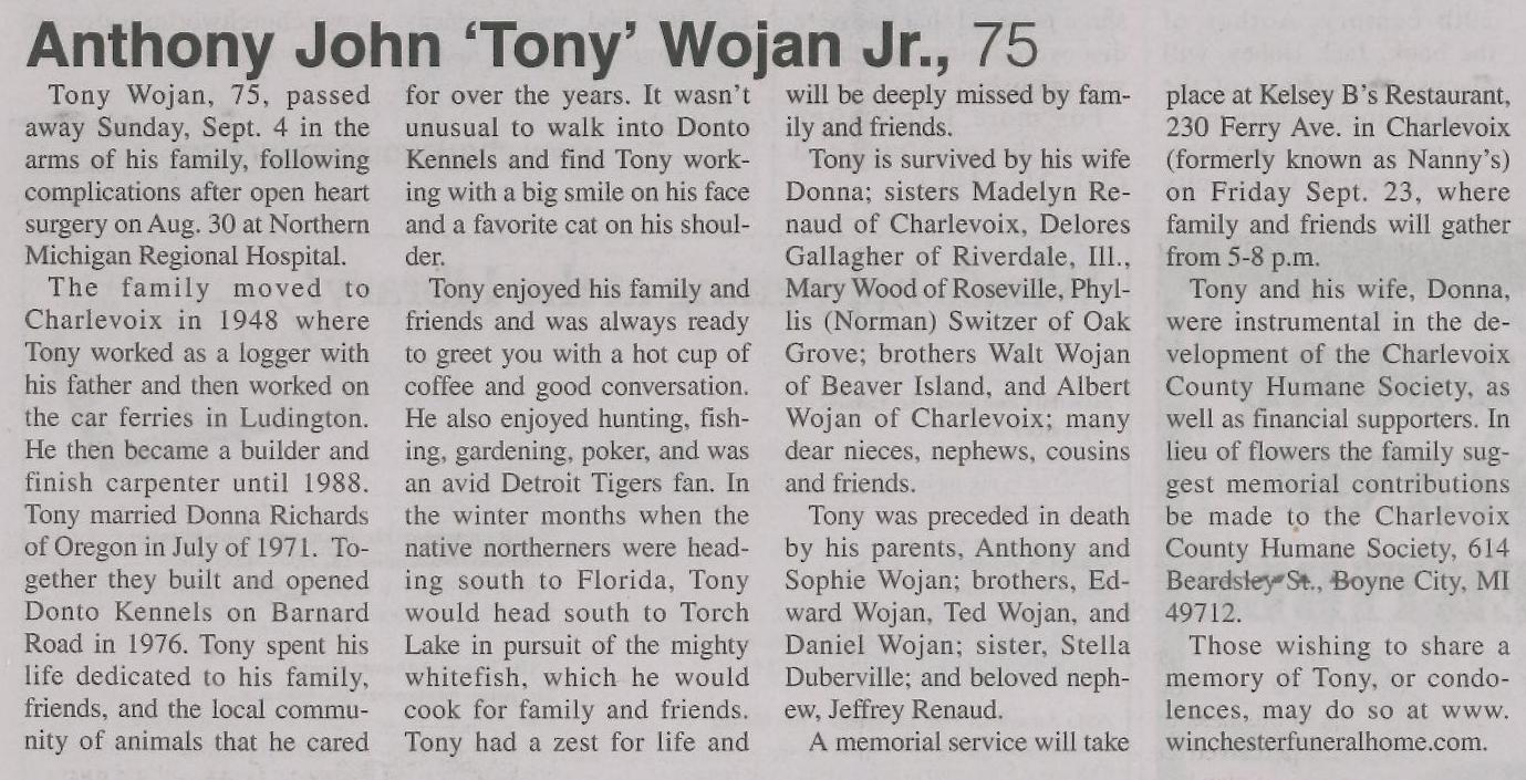 Anthony John 'Tony', Jr. Wojan thumbnail
