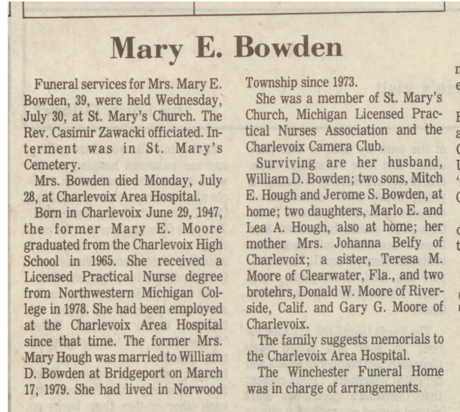 Mary E. Bowden thumbnail