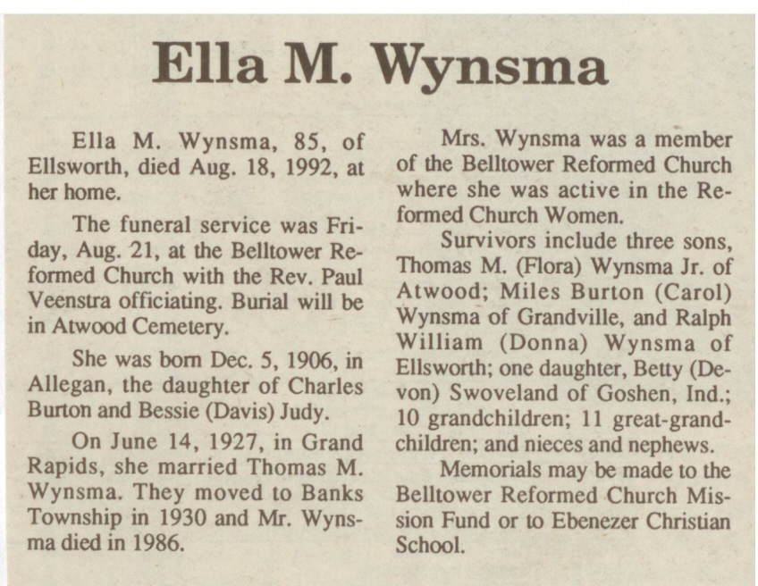 Ella M. Wynsma thumbnail