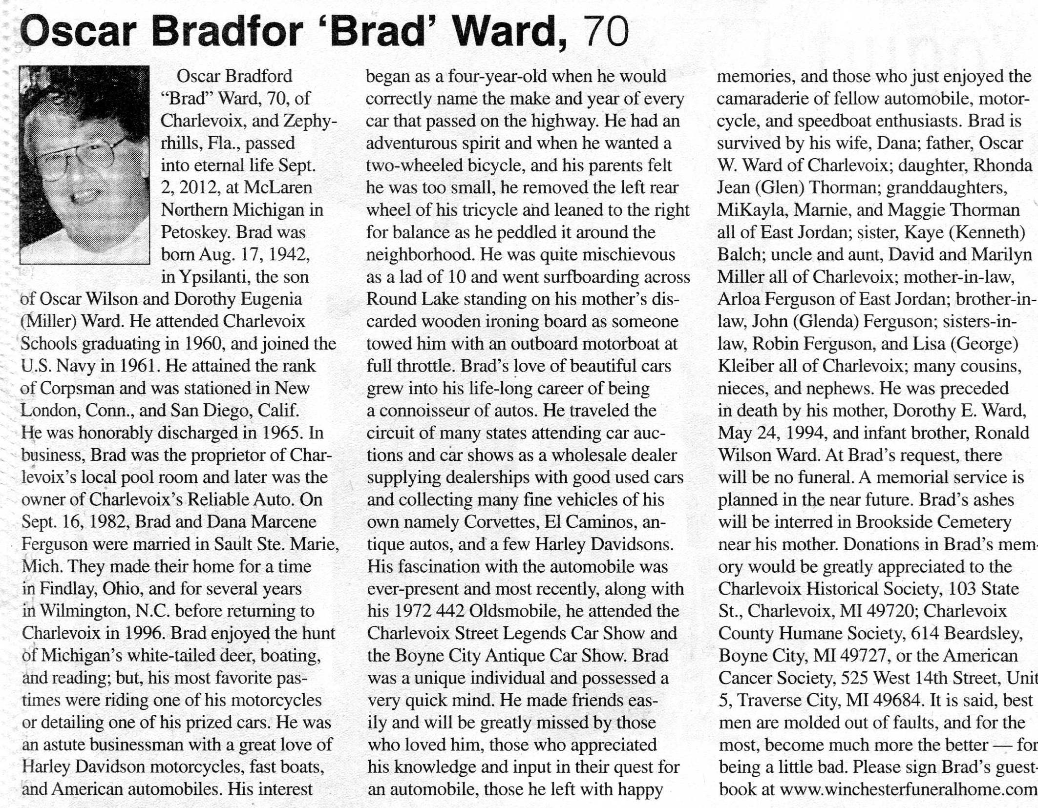 Oscar Bradford 'Brad' Ward thumbnail
