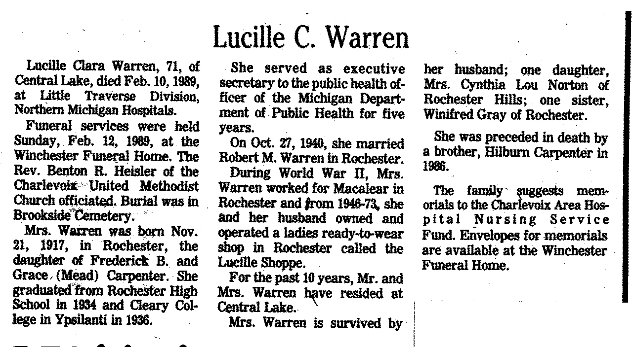 Lucille C. Warren thumbnail