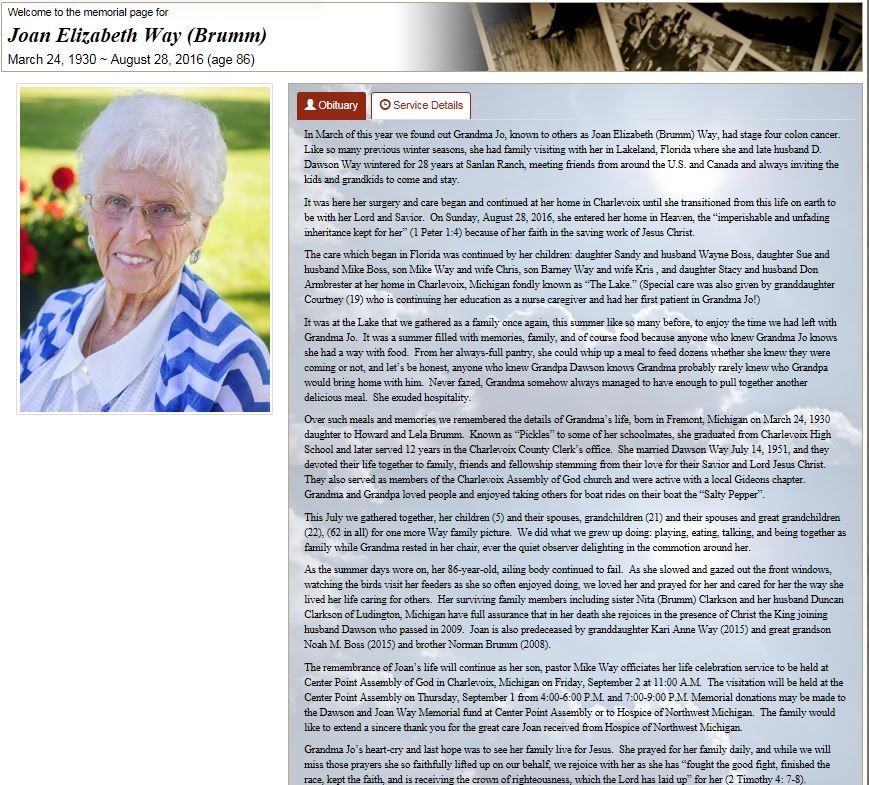 Joan Elizabeth (Brumm) Way thumbnail