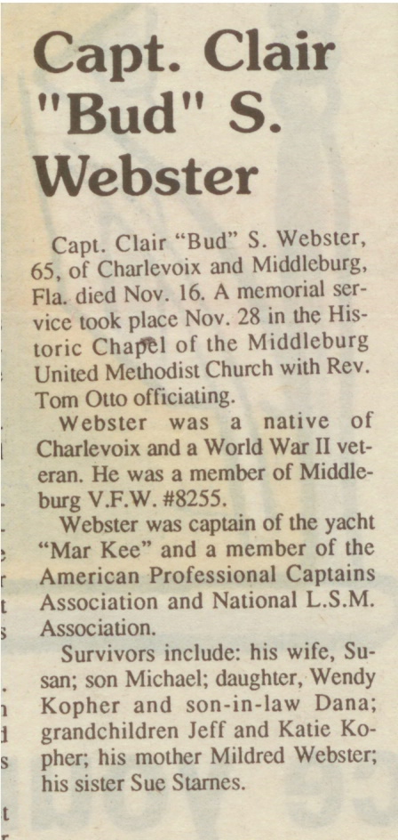 "Clair S. "Bud"" Webster thumbnail