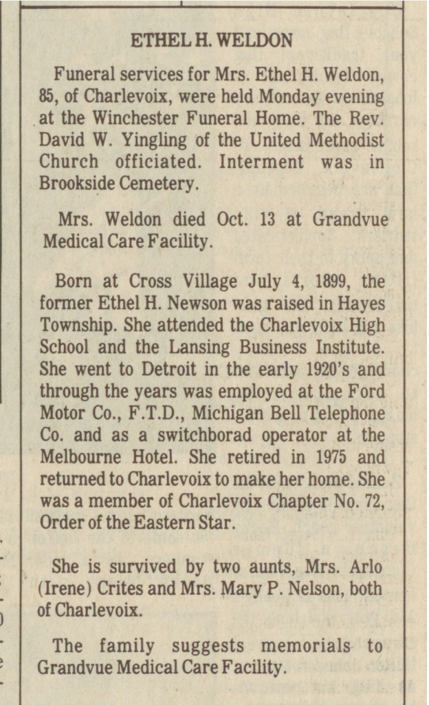 Ethel H. Weldon thumbnail