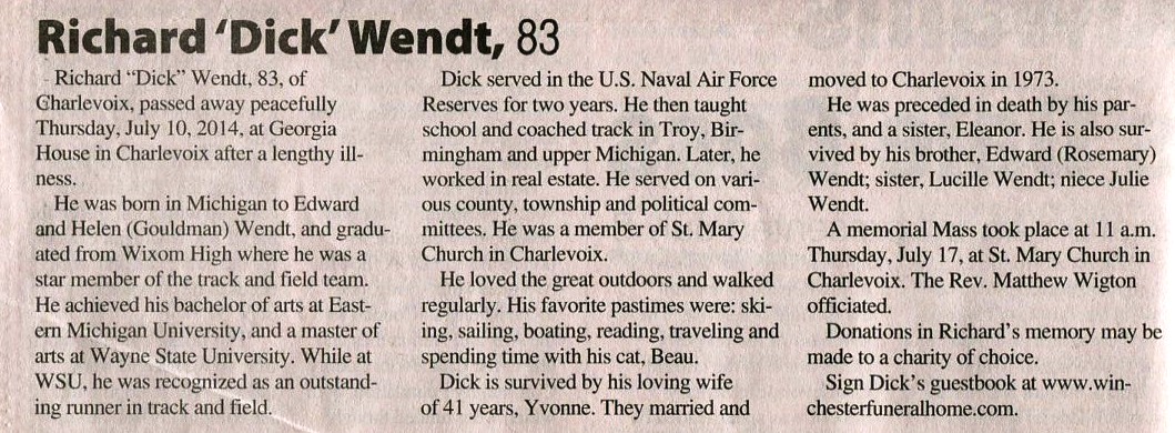 "Richard "Dick"" Wendt thumbnail