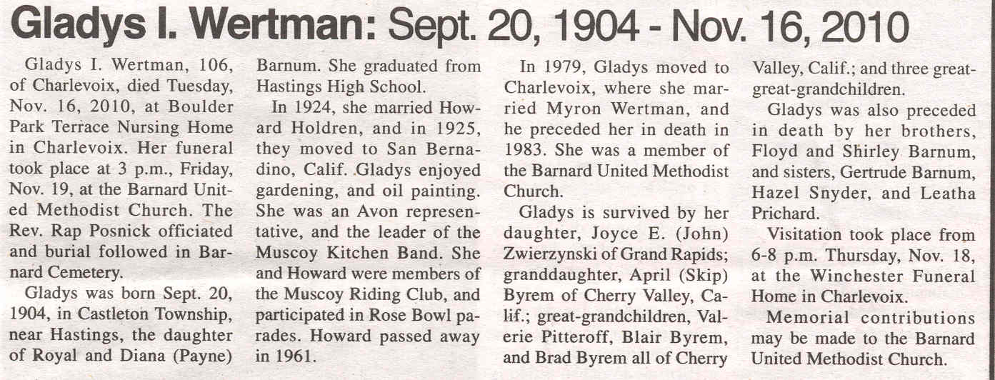 Gladys I. Wertman thumbnail
