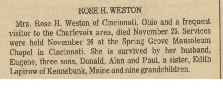 Rose H. Weston thumbnail