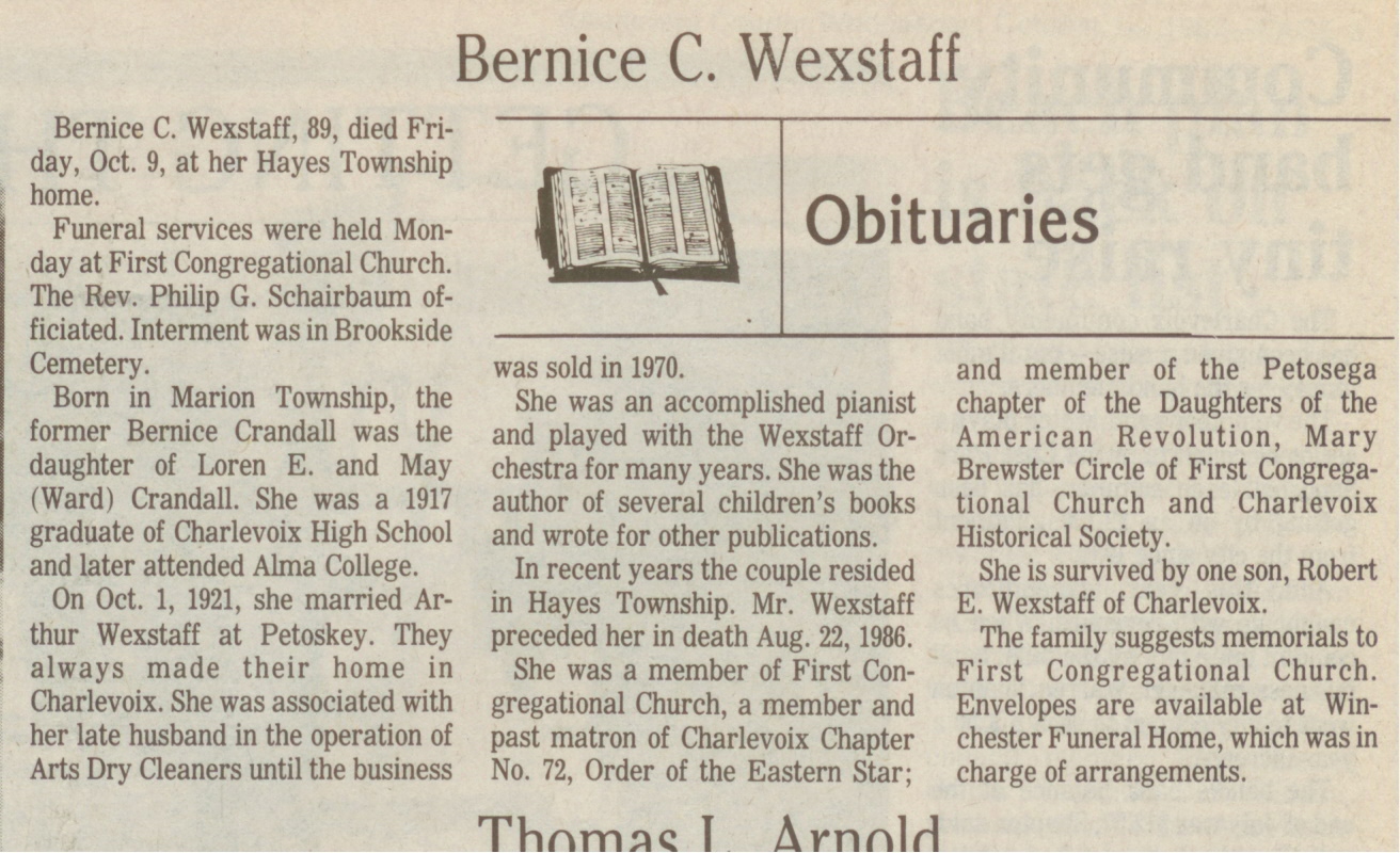 Bernice C. Wexstaff thumbnail