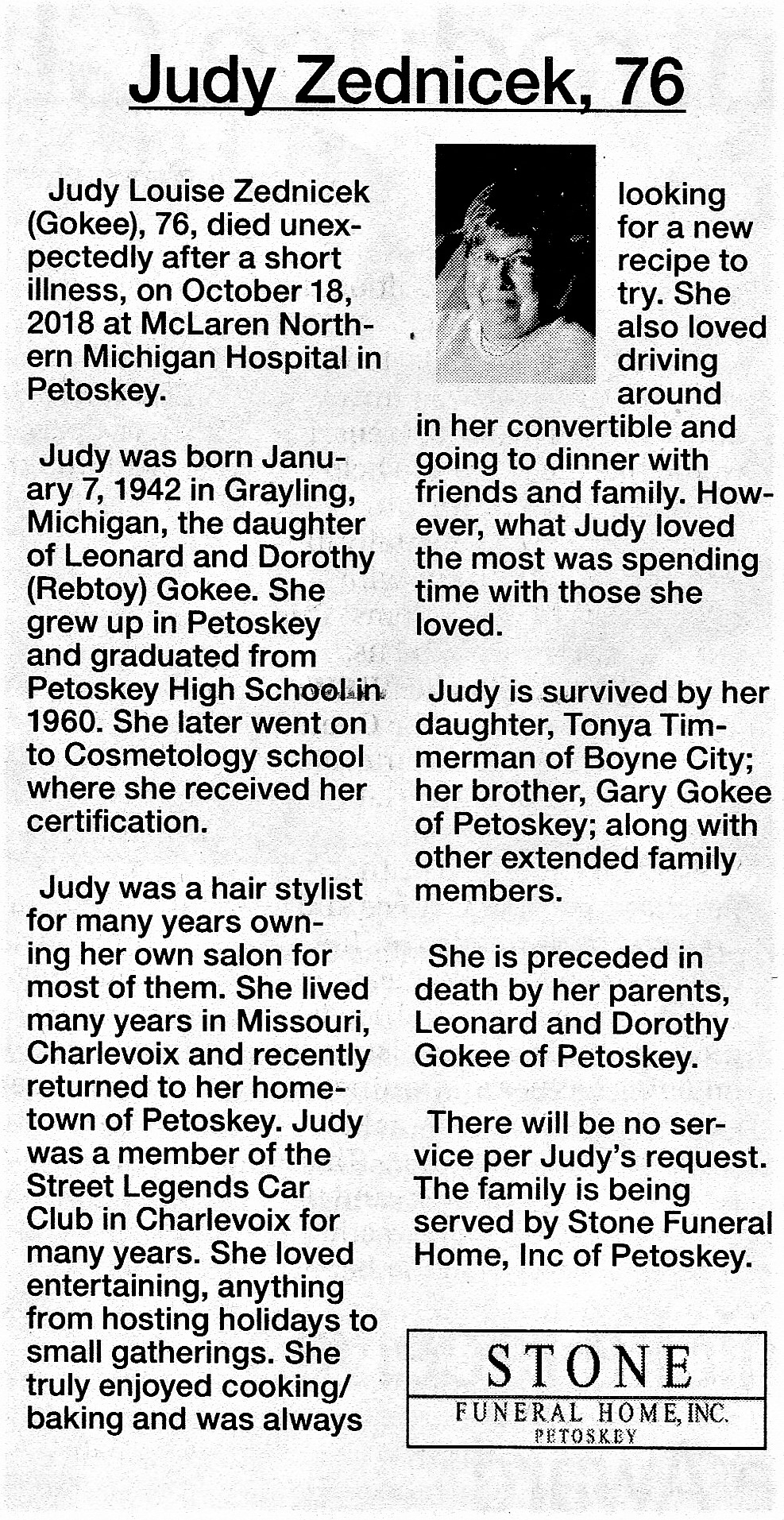 Judy Louise Zednicek thumbnail