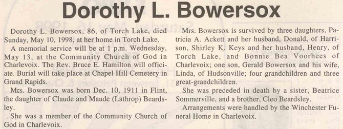 Dorothy L. Bowersox thumbnail