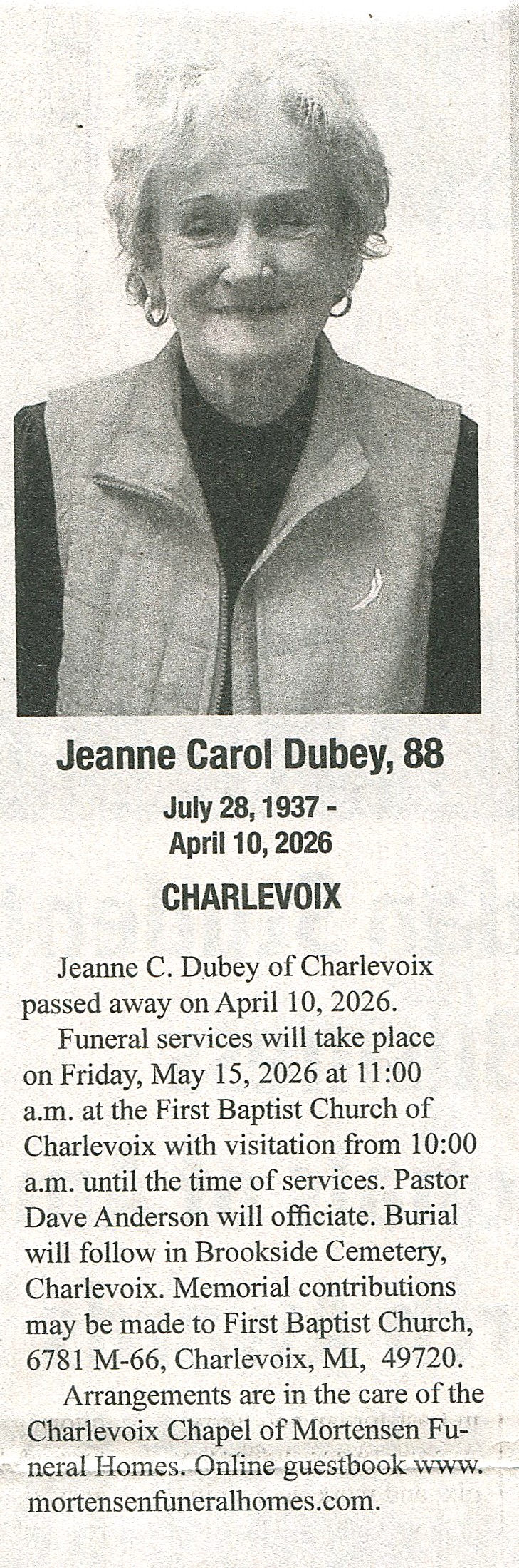 Jeanne Carol Dubey thumbnail