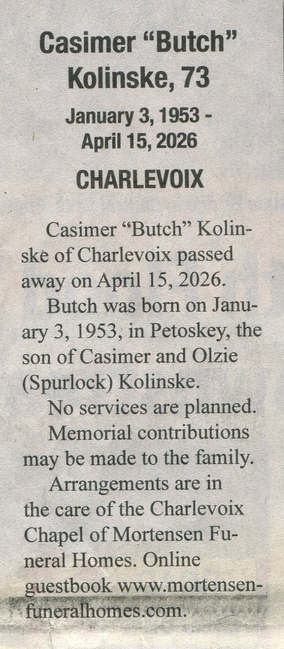 Casimer “Butch” Kolinske thumbnail
