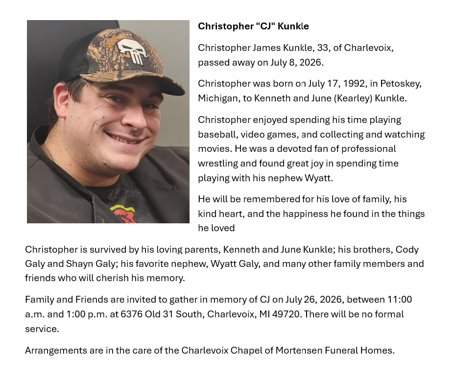 Christopher James "CJ" Kunkle thumbnail