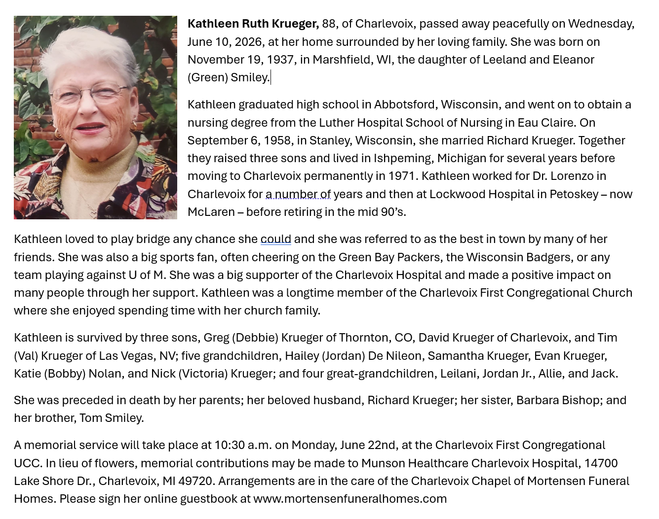Kathleen Ruth Krueger thumbnail