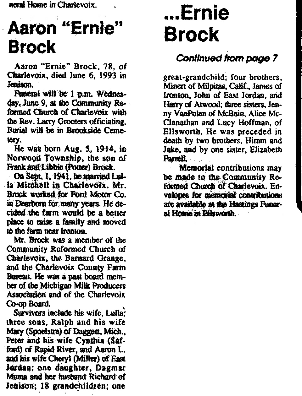 "Aaron "Ernie"" Brock thumbnail