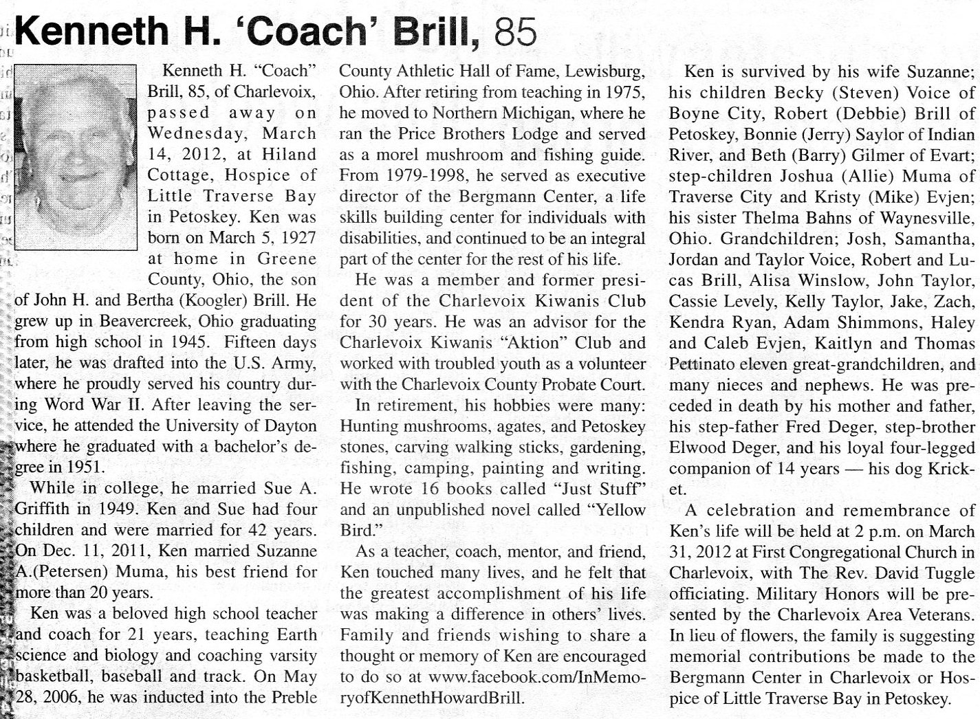 Kenneth H. 'Coach' Brill thumbnail