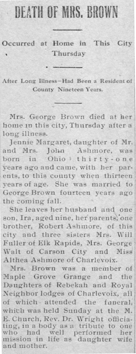Jennie Margaret Brown thumbnail