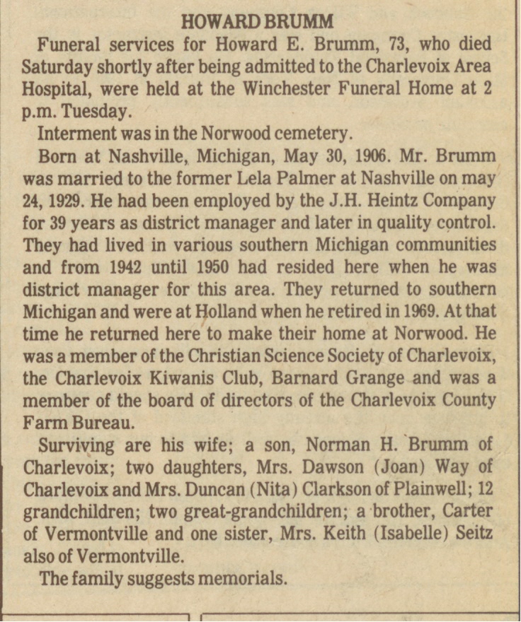 Howard E. Brumm thumbnail