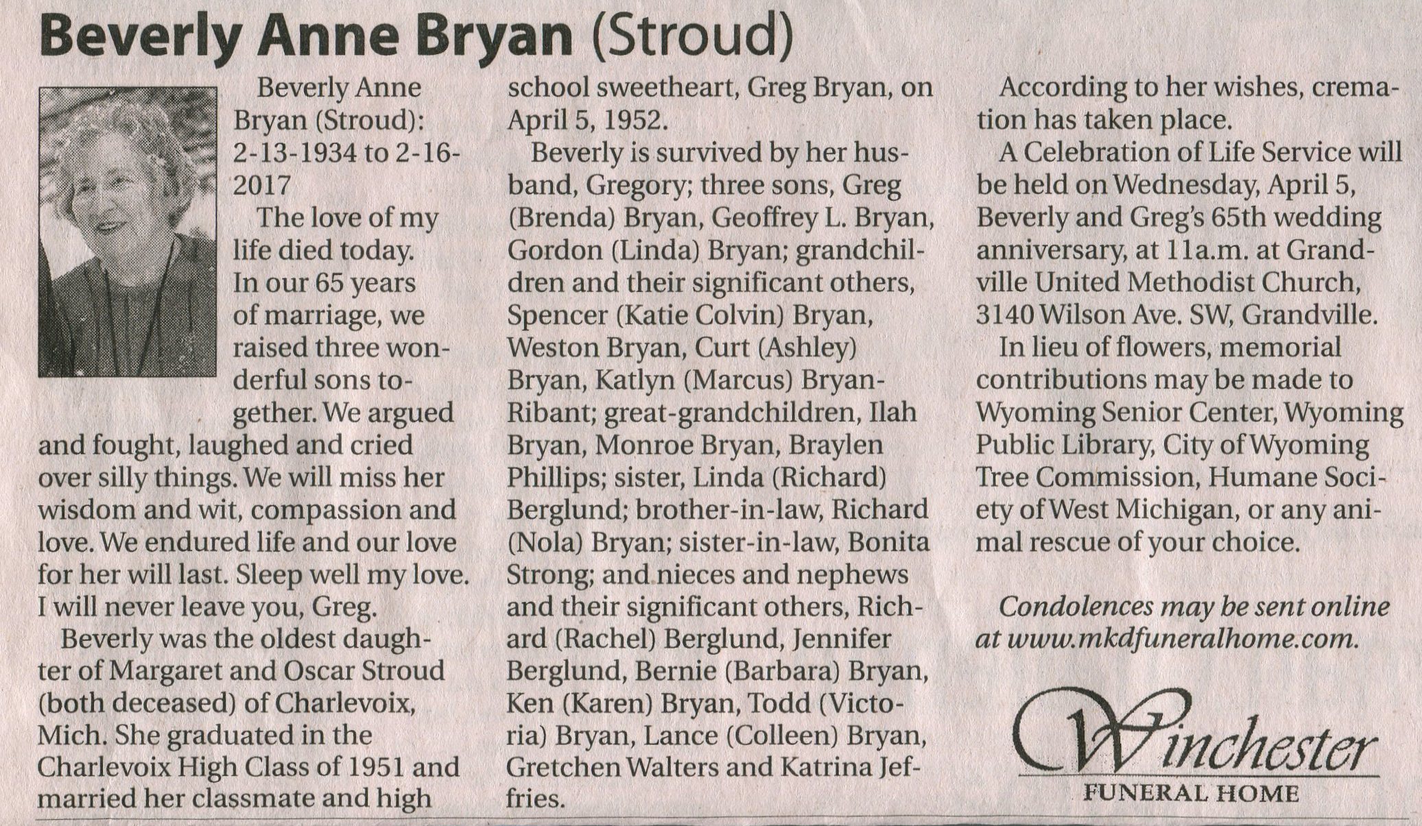 Beverly Anne (Stroud) Bryan thumbnail