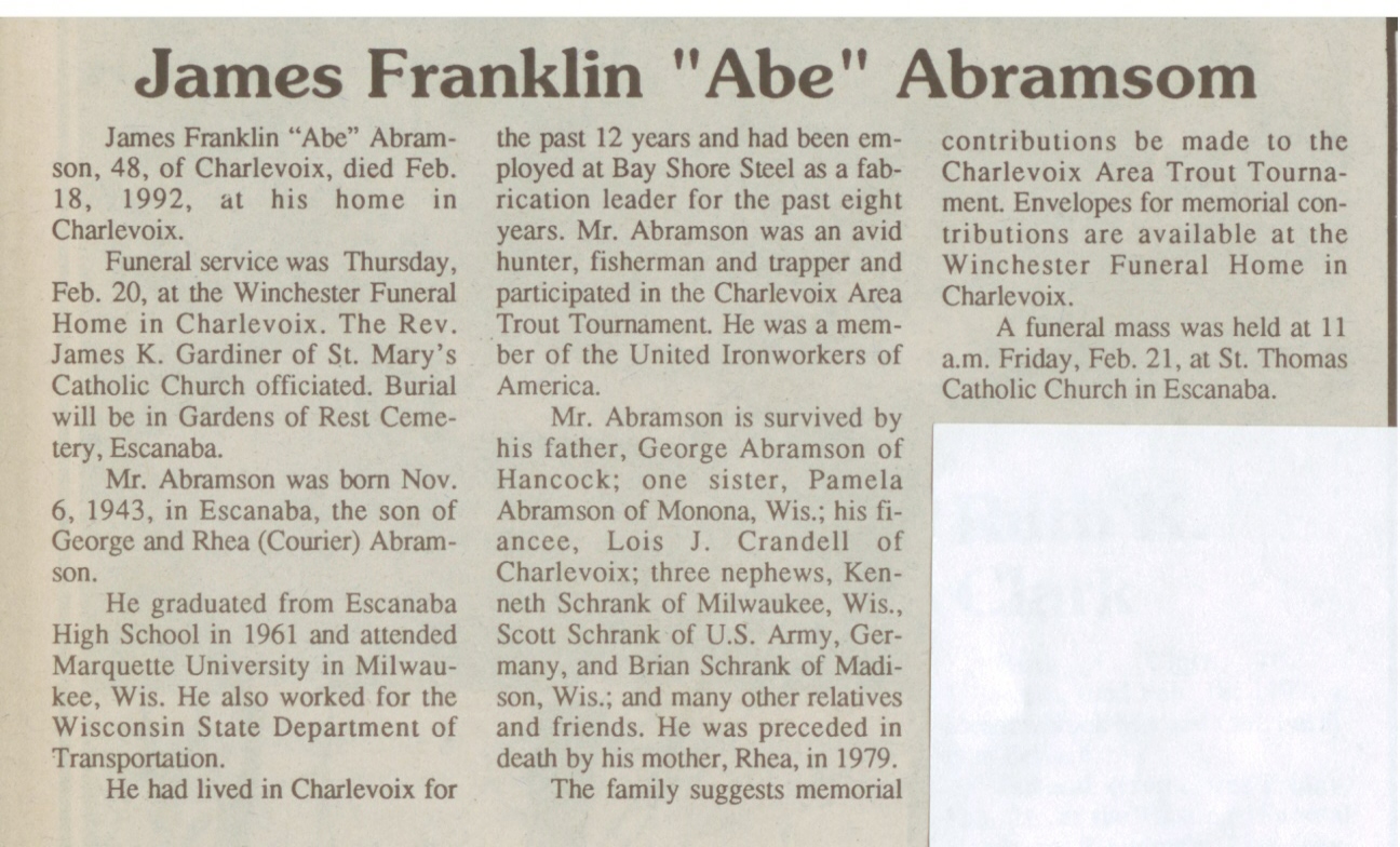 "James Franklin "Abe"" Abramsom thumbnail