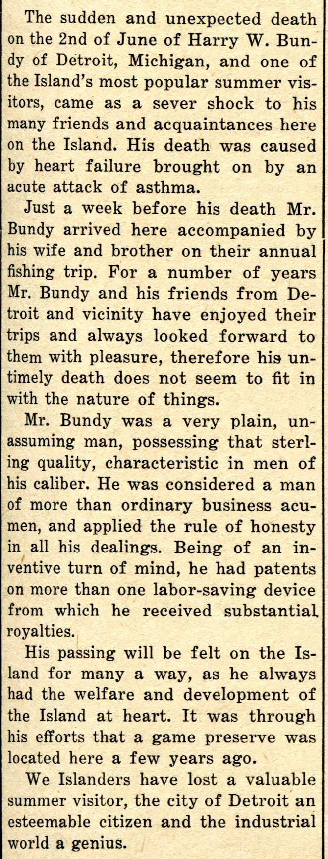 Harry W. Bundy image 2