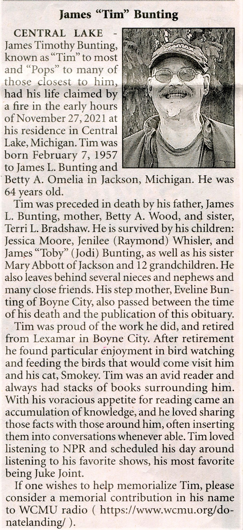 James Timothy 'Tim' ('Pops') Bunting thumbnail