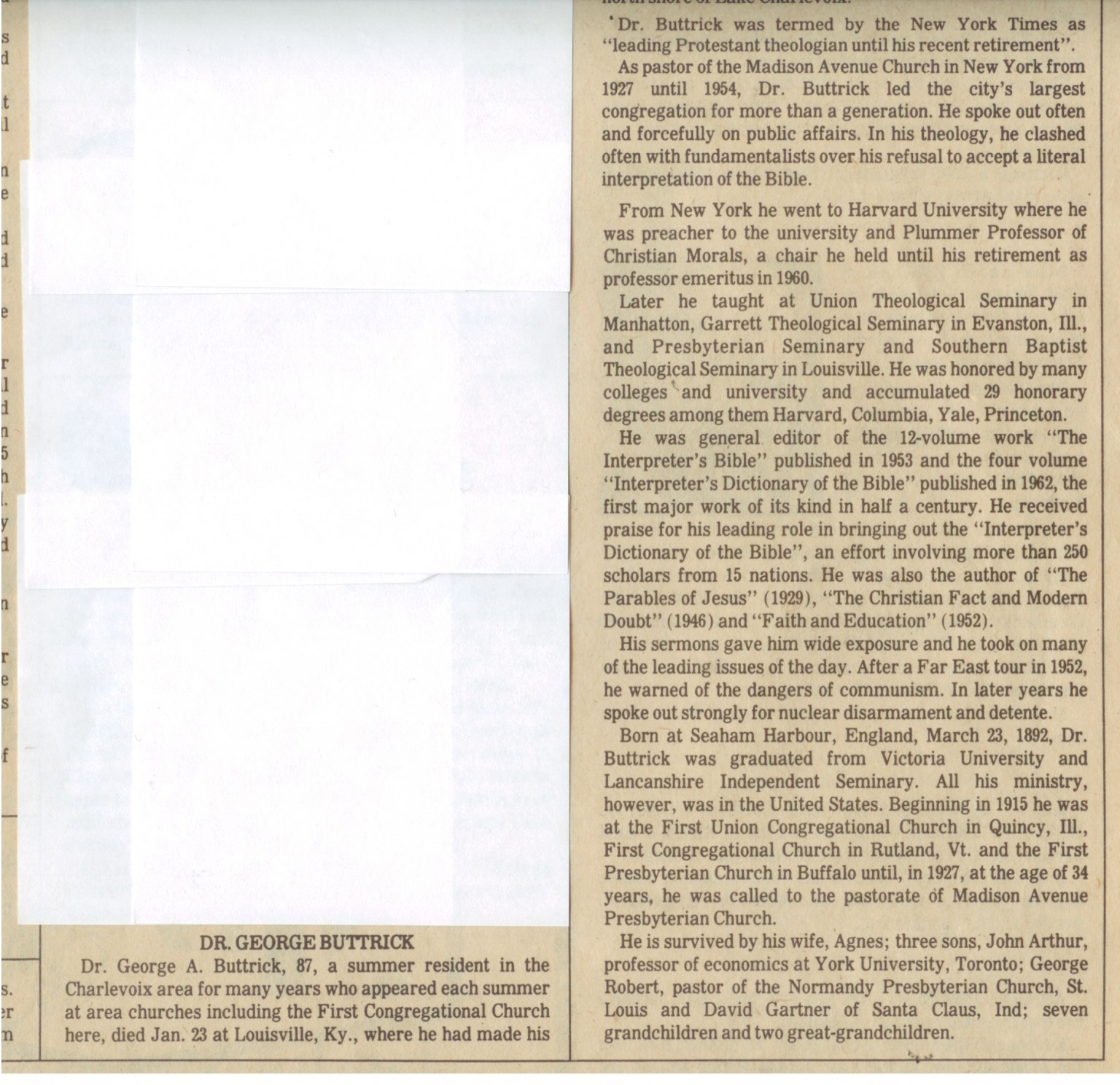 George A., Dr. Buttrick thumbnail