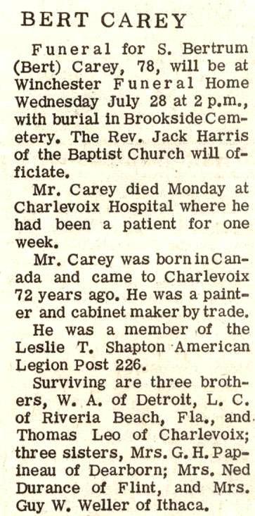 "S. Bertrum "Bert"" Carey thumbnail