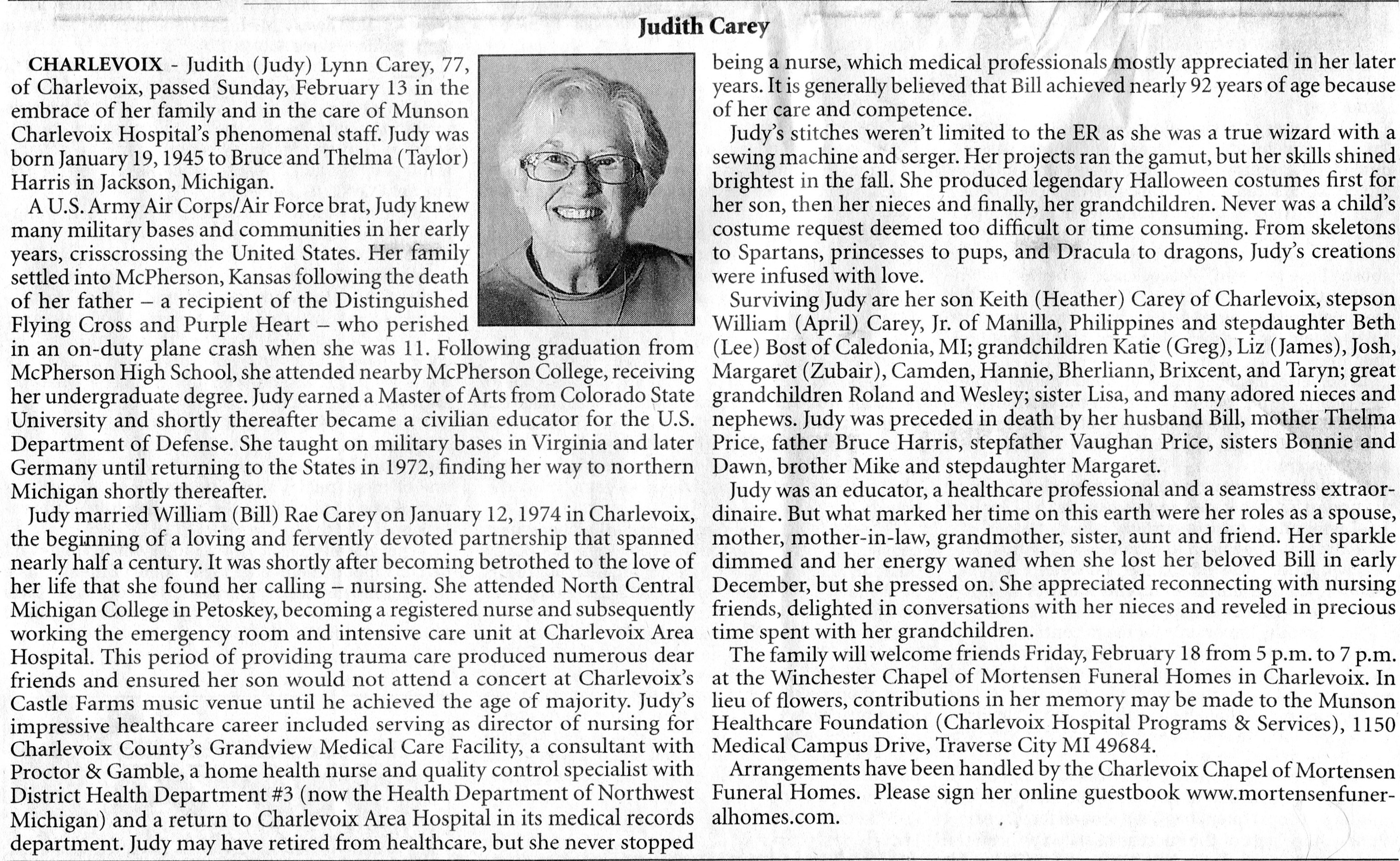 Judith (Judy) Carey thumbnail