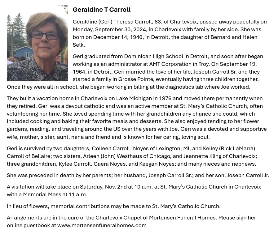 Geraldine (Geri) Theresa Carroll thumbnail