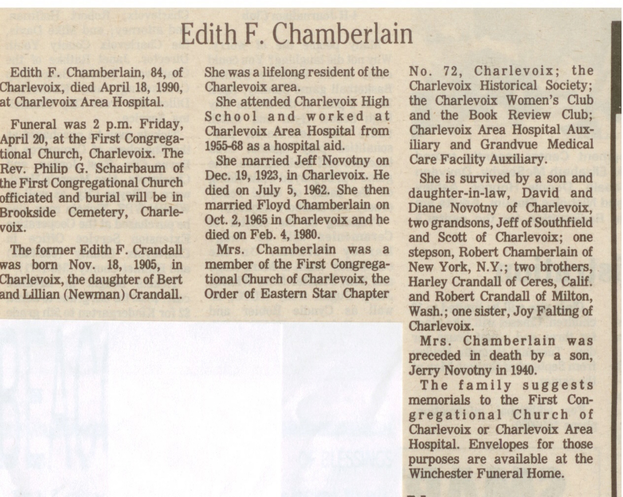 Edith F. Chamberlain thumbnail