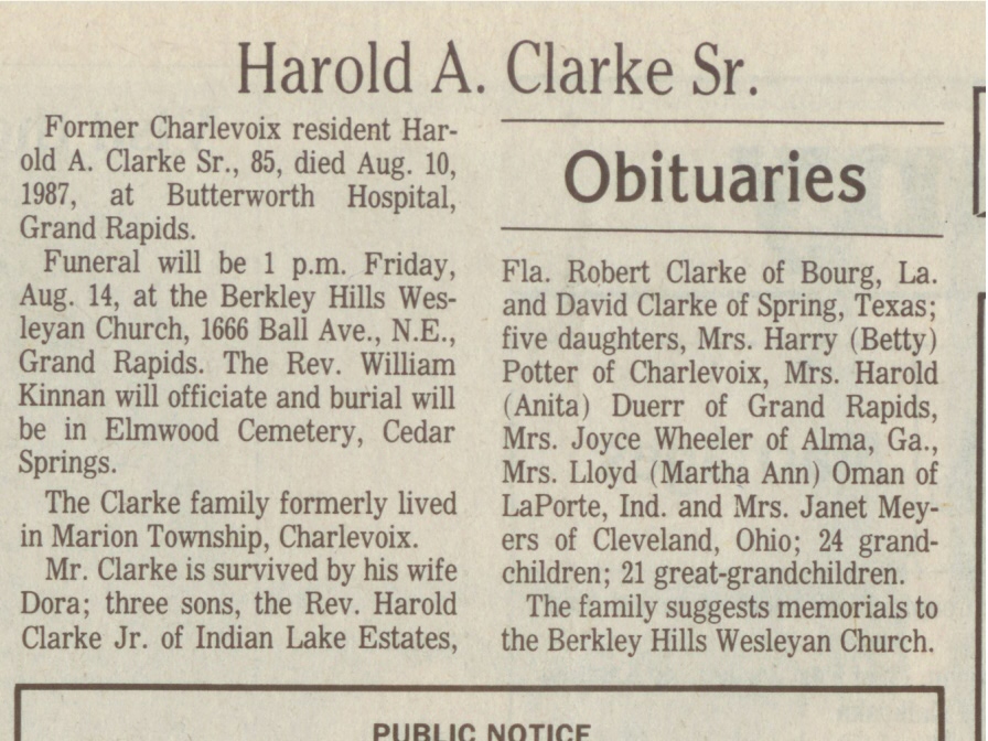 Harold A. Clarke thumbnail
