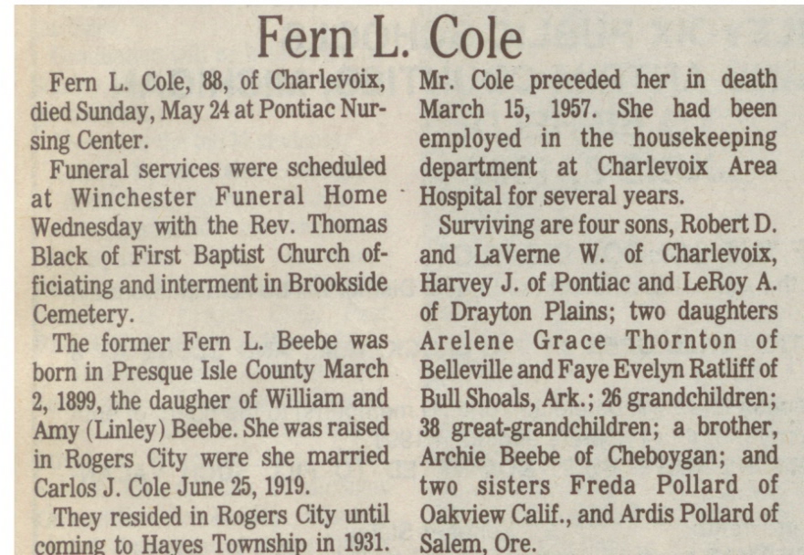 Fern L. Cole thumbnail