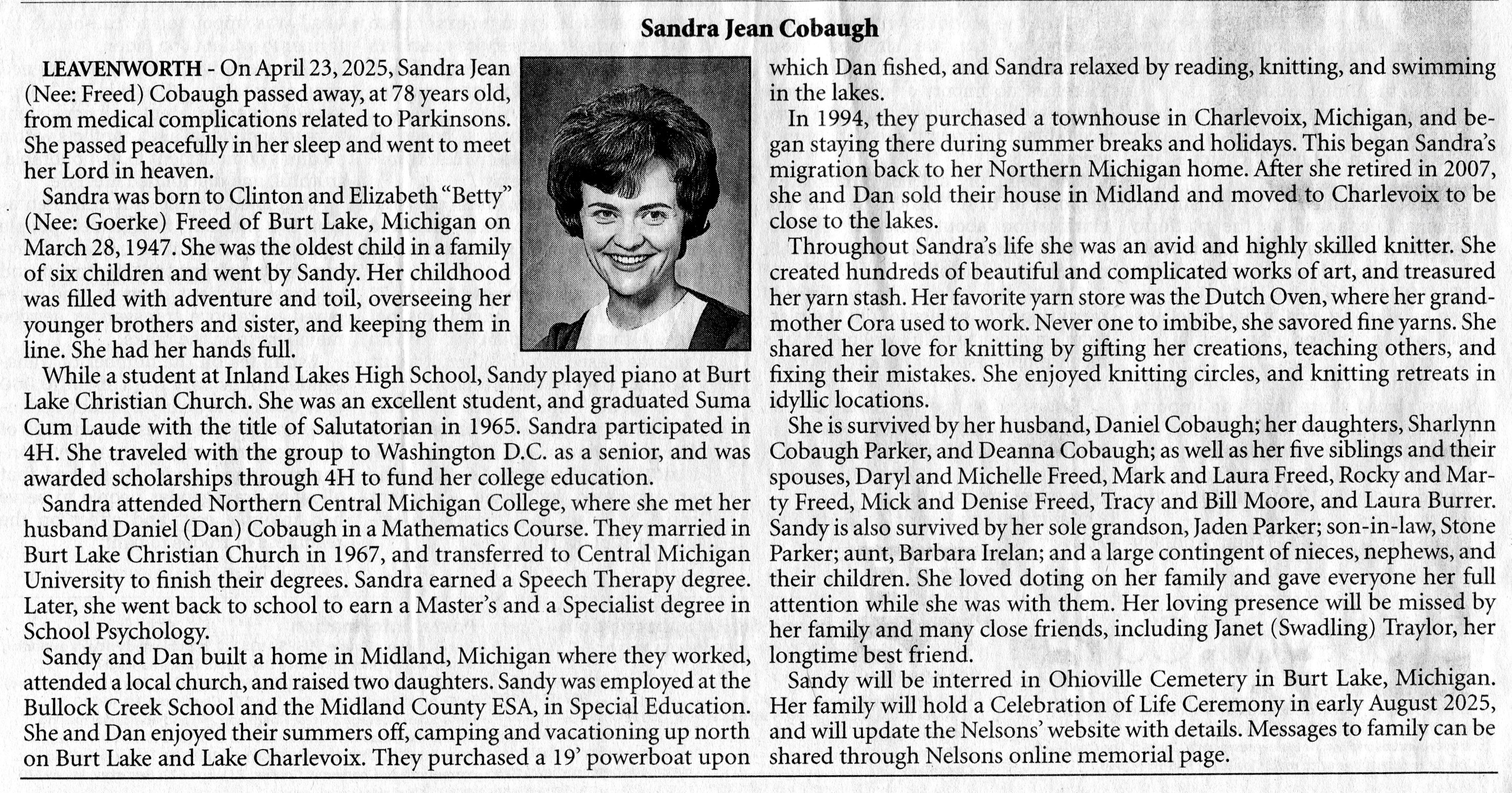 Sandra 'Sandy' Jean Cobaugh thumbnail