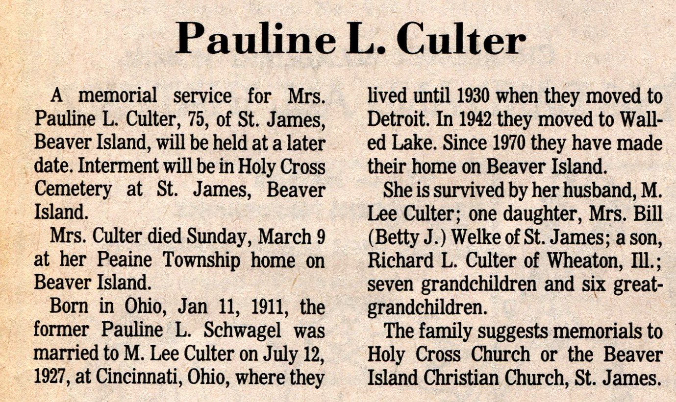 Pauline L. Culter thumbnail