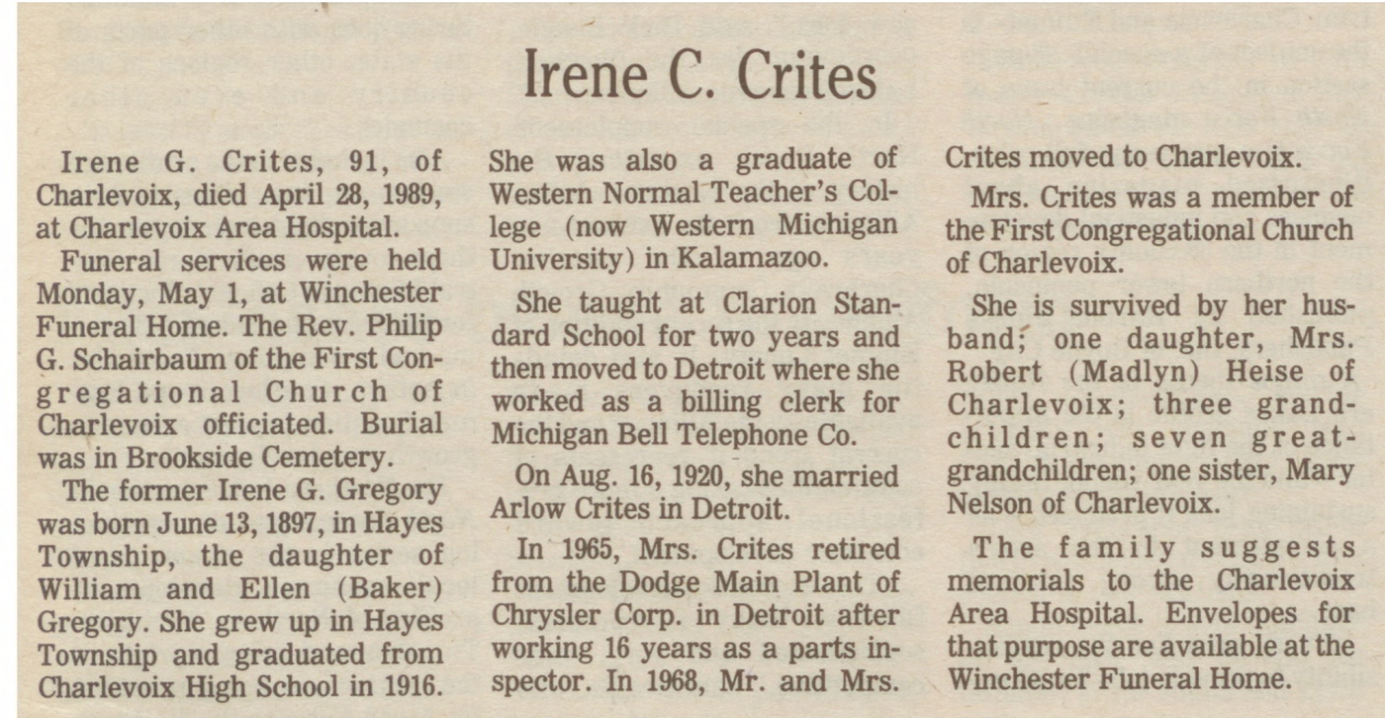 Irene G. Crites thumbnail