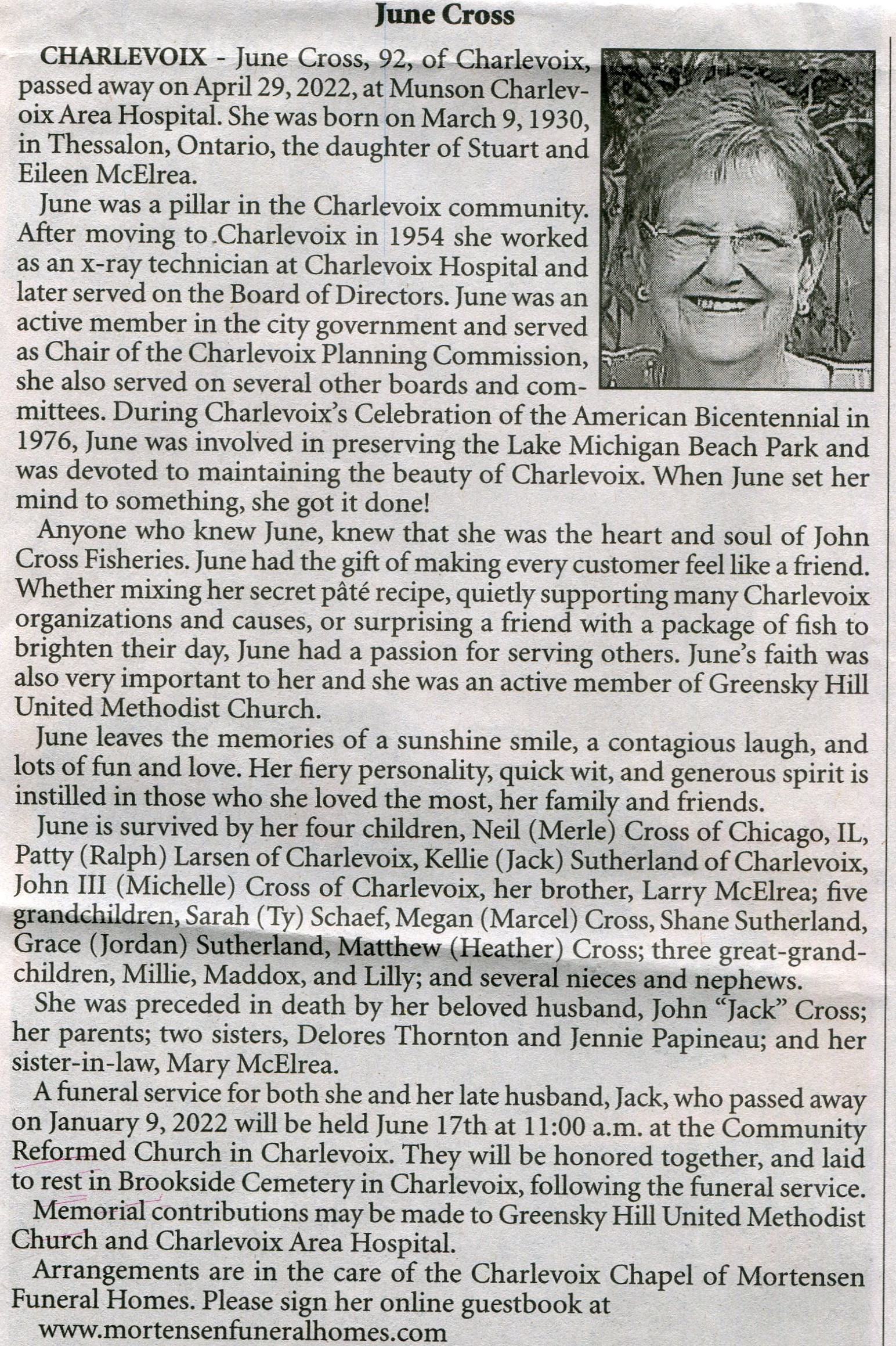 June Pauline Stuart Cross thumbnail
