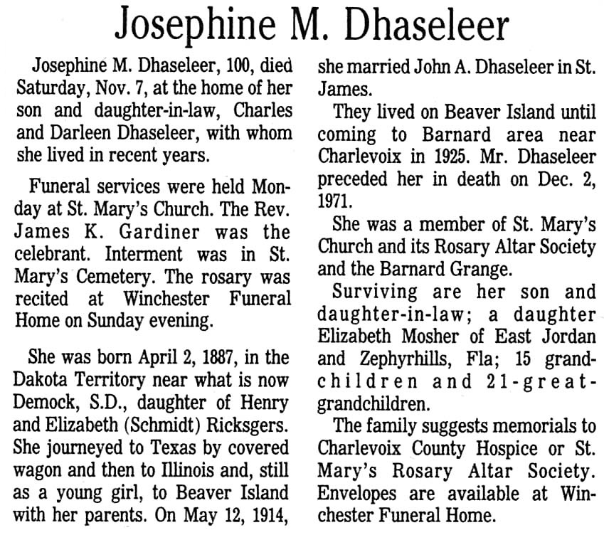 Josephine M. Dhaseleer thumbnail
