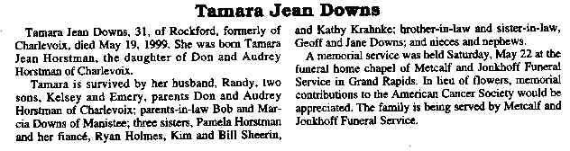 Tamara Jean Downs thumbnail