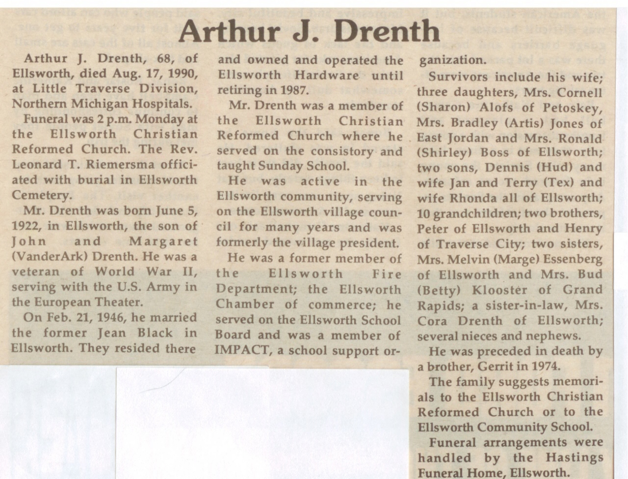 Arthur J. Drenth thumbnail