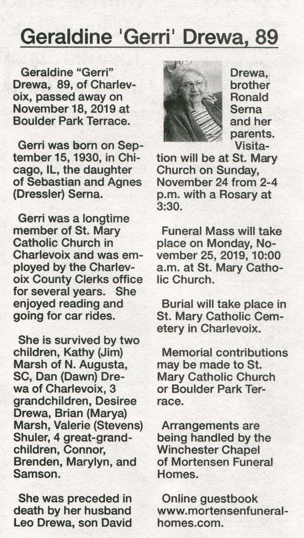 Geraldine 'Gerri' Drewa thumbnail