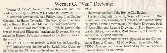 "Werner G. "Van"" Drewanz thumbnail