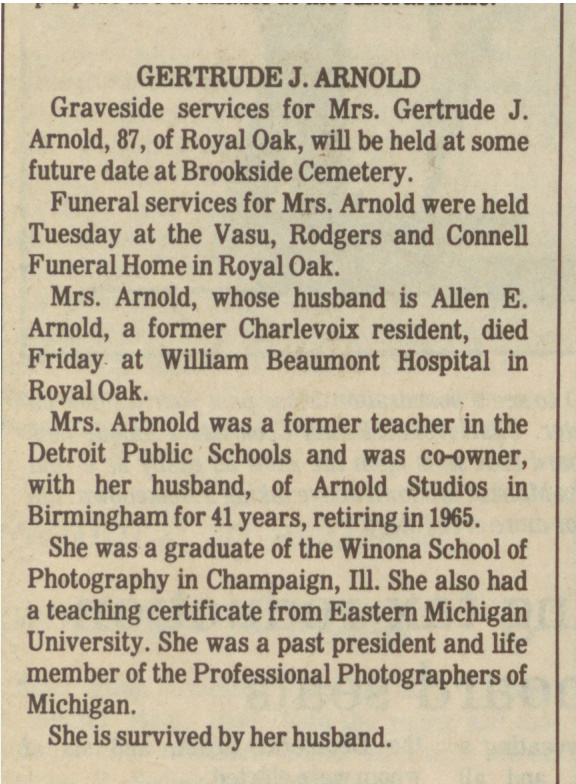 Gertrude J. Arnold thumbnail