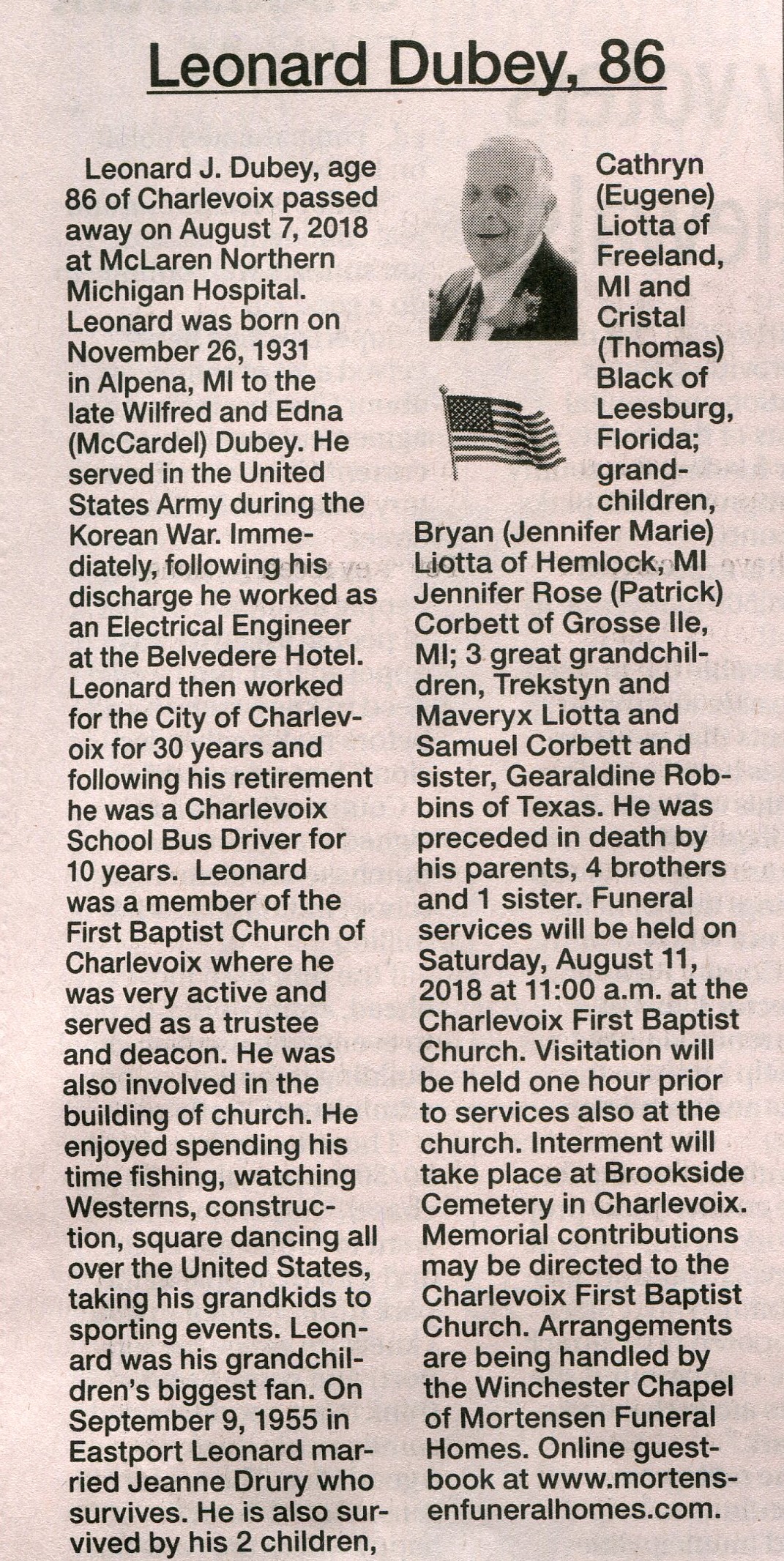 Leonard J. Dubey thumbnail