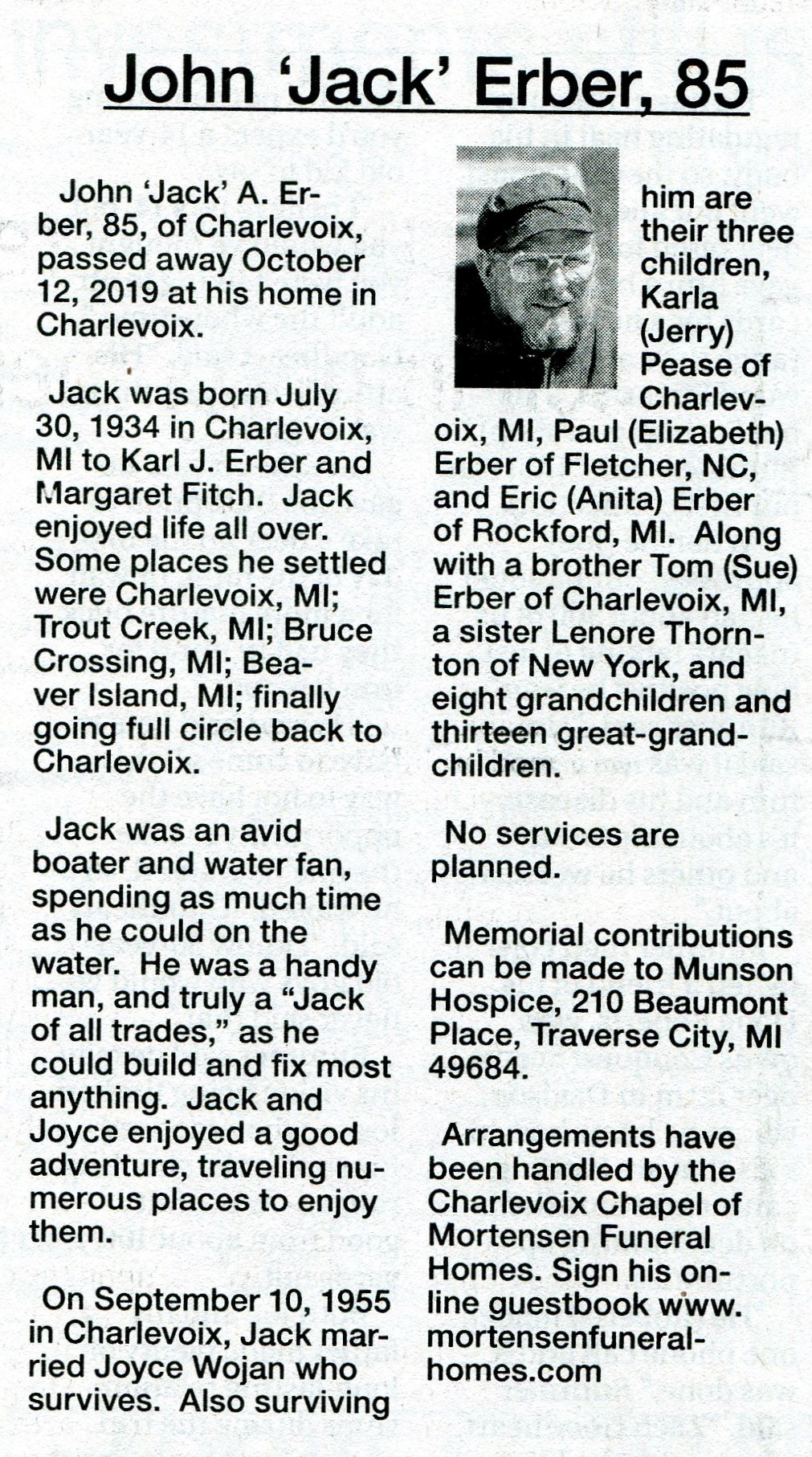 John 'Jack' A. Erber thumbnail