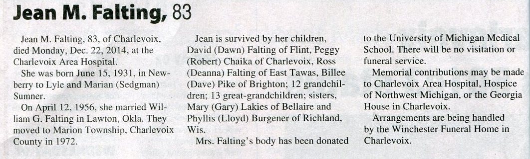 Jean M. Falting thumbnail